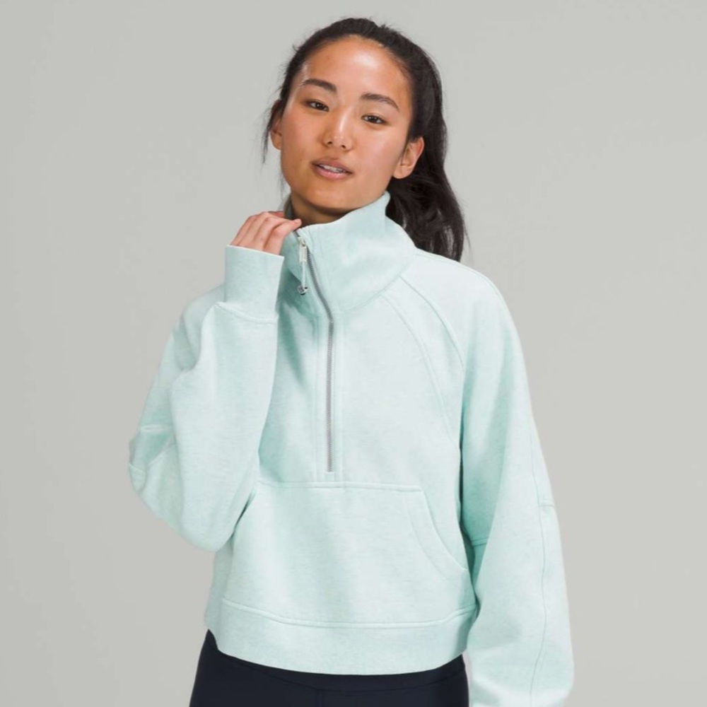 Lululemon mint scuba funnel neck